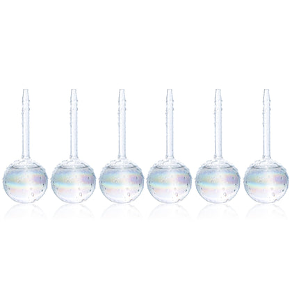 Mission Gallery clear glass watering globe with 100 ml capacity for indoor daily use