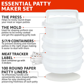 Mission Gallery patty forms perfect spheres for professional looking burgers