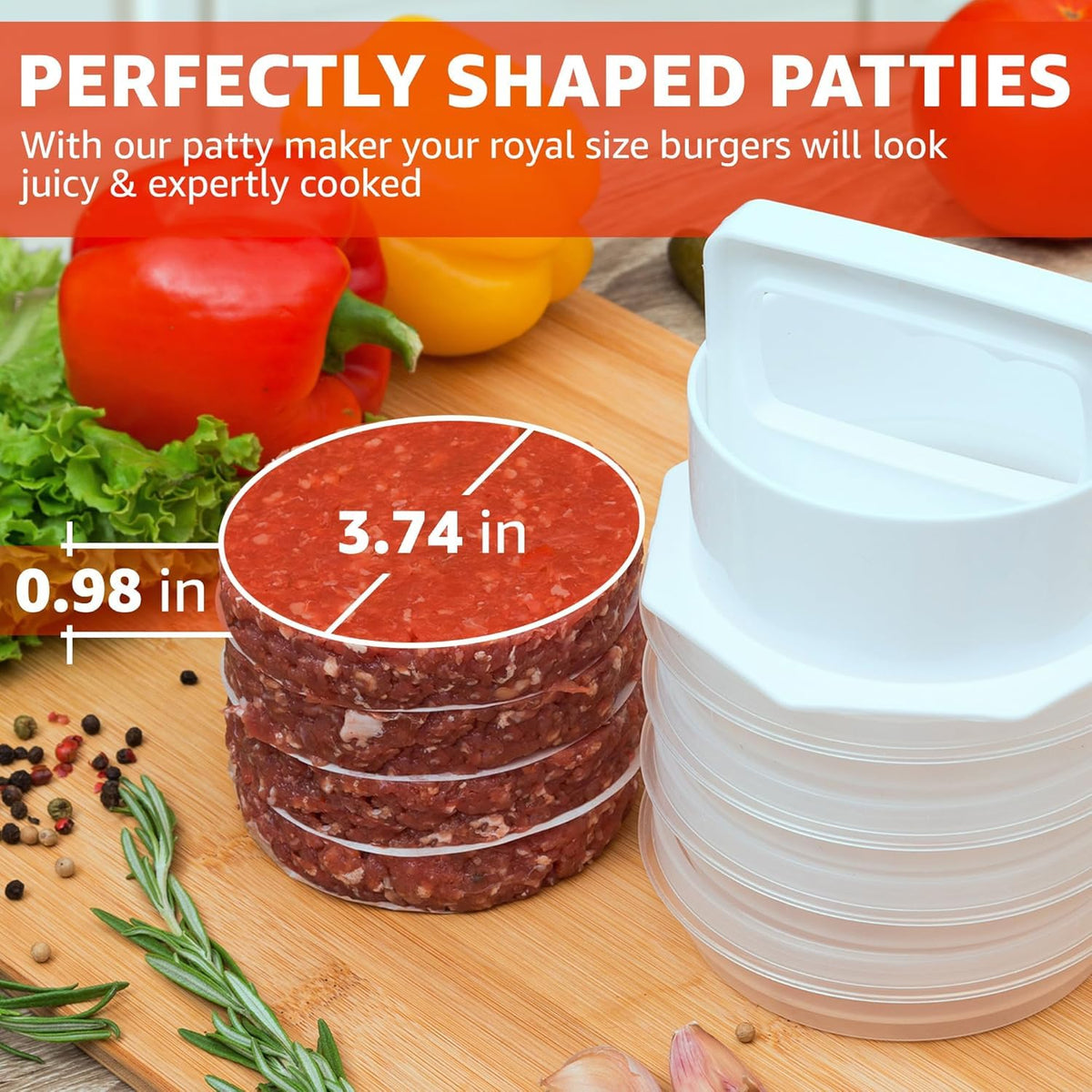 Mission Gallery patty press complete set makes burger prep easy.