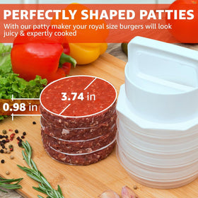 Mission Gallery patty press complete set makes burger prep easy.