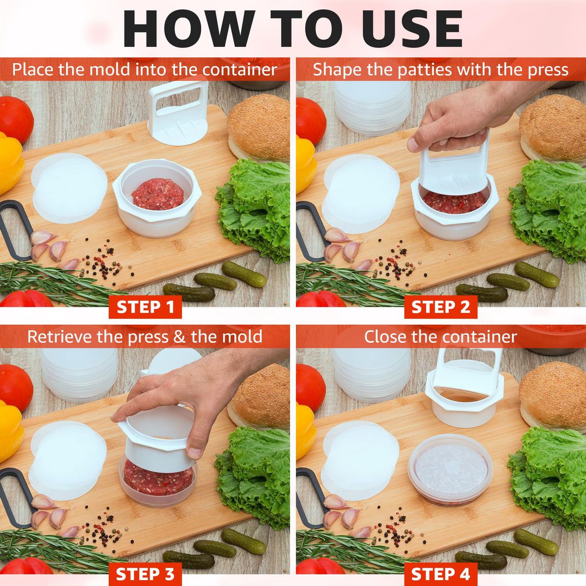 Mission Gallery patty press gift set ideal for barbecue lovers