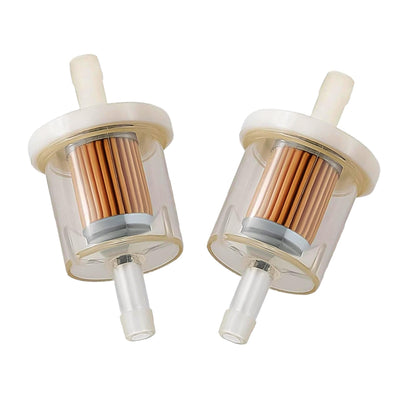 Missiscily inline filter close-up for Kawasaki engines, promotes cleaner fuel flow