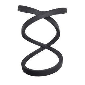 Missiscily raw-edge drive belt highlights durable construction for lasting lawn equipment use.