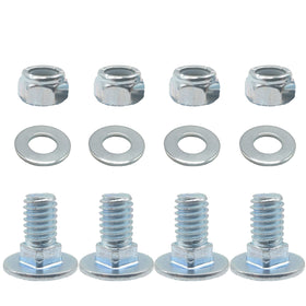 Missiscily shear pins and hair pins for quick, secure skid shoe maintenance.