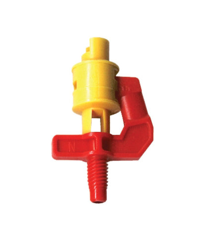 Mister Landscaper 3-in-1 micro spray delivers 360° downward coverage for compact plant beds.