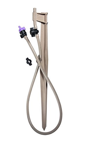 Mister Landscaper Tan Landscape Stake Assembly vinyl collar and valve enable quick, secure system setup.