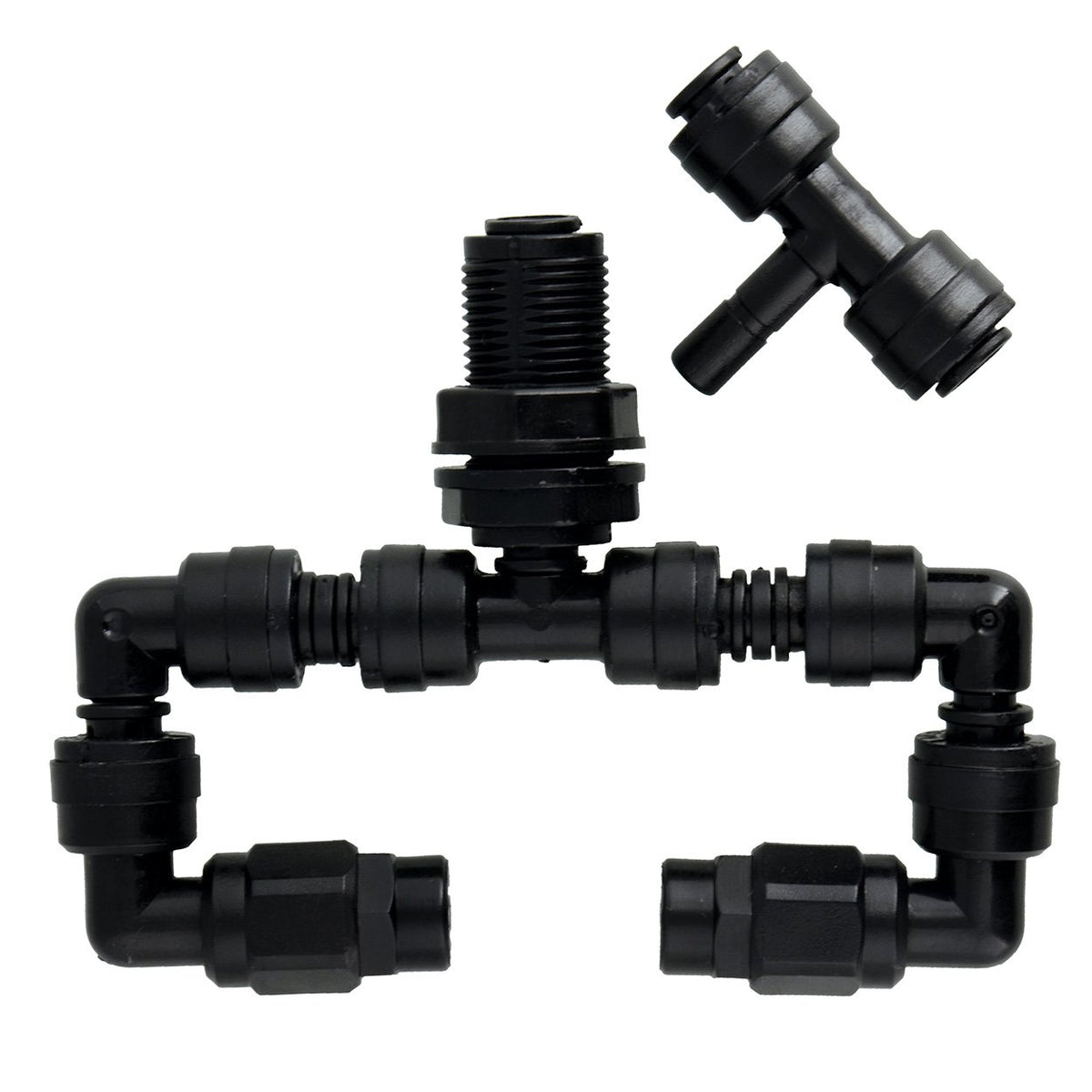 MistKing Double Misting Assembly Fitting T Value for reliable aquarium circulation.