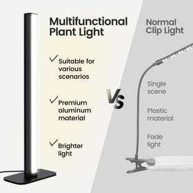 MistyJungle grow light with dimmable timer enables tailored daily lighting.