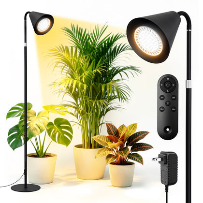 MistyJungle grow light full spectrum 20W supports healthy indoor plant growth