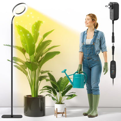 MistyJungle grow light full spectrum for indoor plants and better photosynthesis