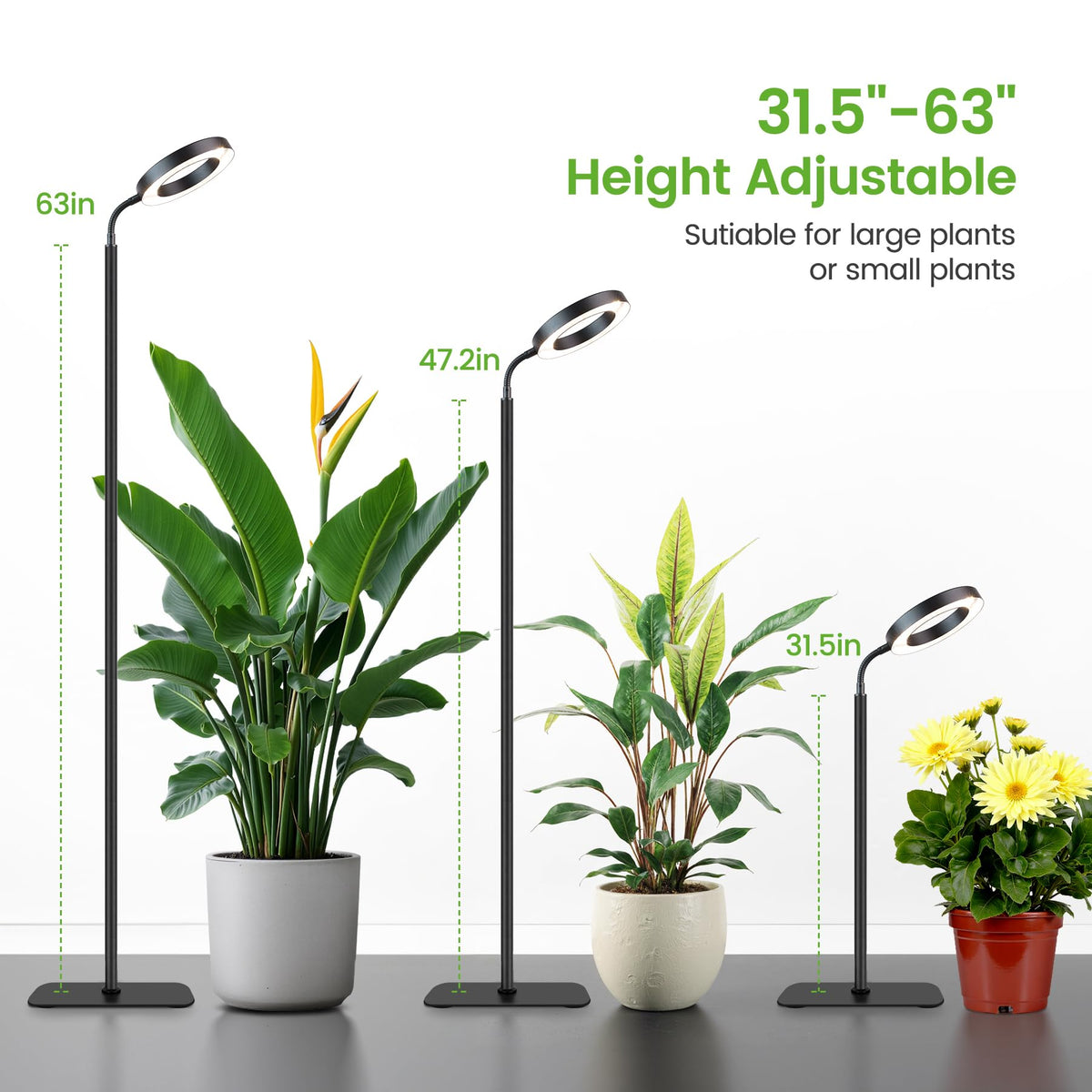 MistyJungle 5.5-inch gooseneck tilts to target leaves precisely