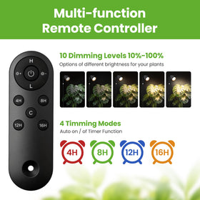 MistyJungle remote timer supports 4/8/12/16 hour cycles for automatic operation