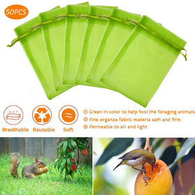 Miuezuth green netting bag close-up showing durable 6mm drawstring