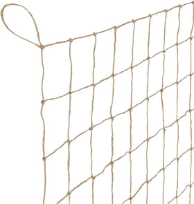 Miuezuth jute netting for climbing plants forming a sturdy garden trellis.