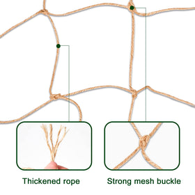 Miuezuth jute trellis netting shows durable 3mm jute material