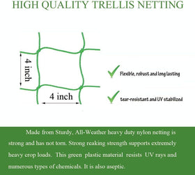 Miuezuth Trellis Netting helps peas and beans grow with strong, lightweight support.