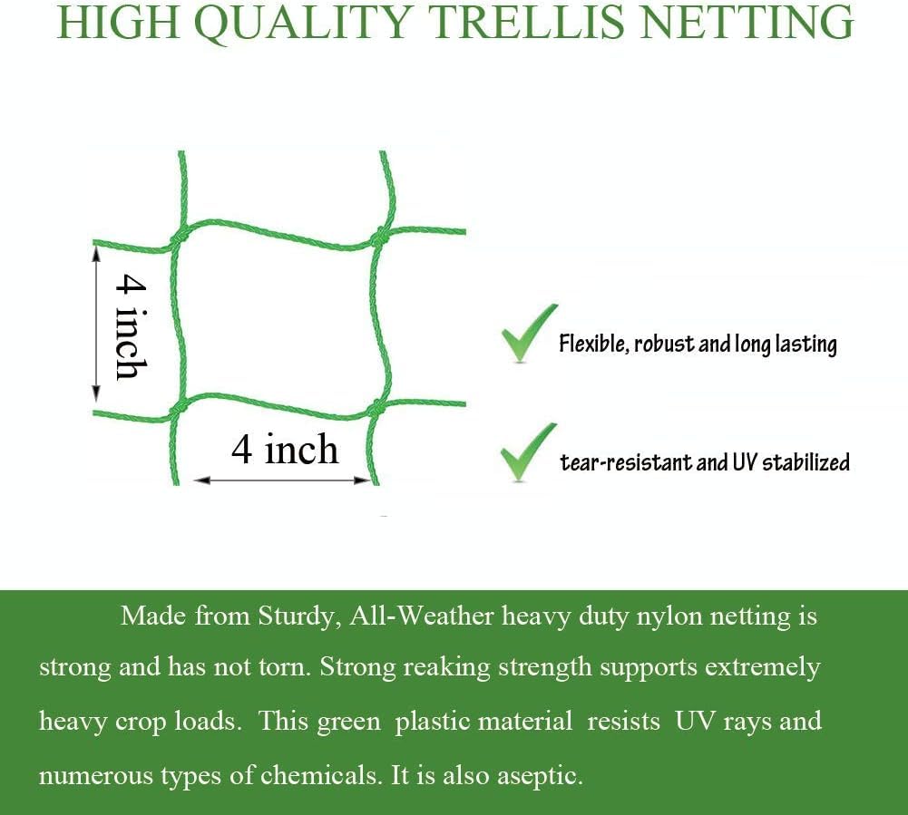 Miuezuth trellis netting tomato-plants-air-circulation improves airflow.