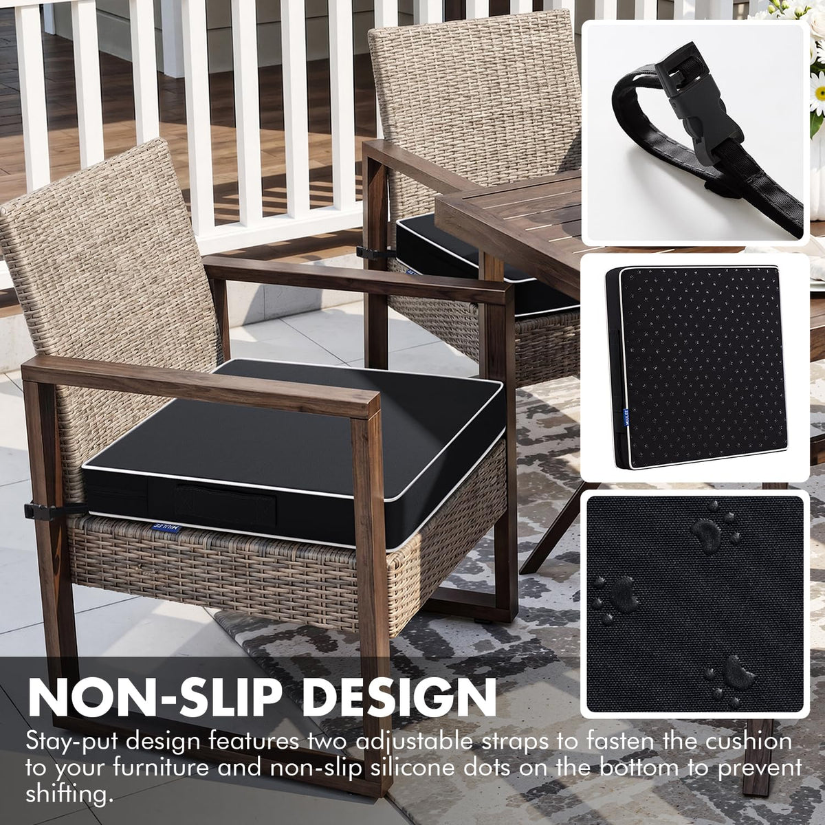 MIULEE 28D high-resilience foam supports comfortable seating