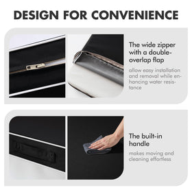 MIULEE back cushion 15D fiber offers firmer support for extended sitting.