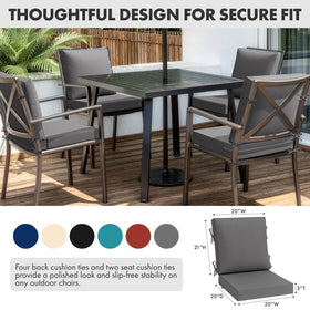 MIULEE back cushion with 15D virgin filling and gusset design