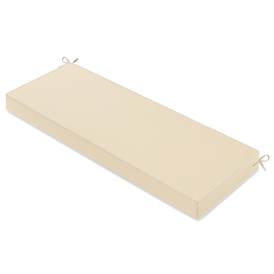 MIULEE beige outdoor bench cushion waterproof fabric for dry, comfortable patio seating