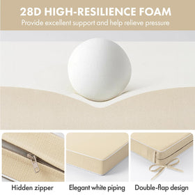 MIULEE cushion dual-layer waterproof design protects foam from moisture
