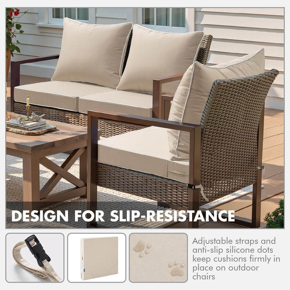 MIULEE 28D foam seat cushion provides resilient support