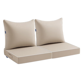 MIULEE beige outdoor cushions versatile for many patio setups