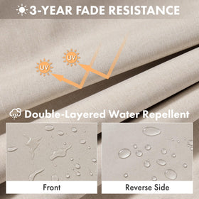 MIULEE waterproof cushions with DWR and TPU backing for outdoor resilience