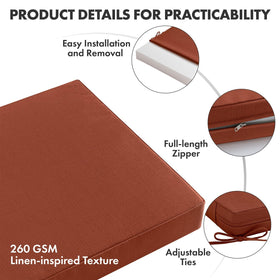 MIULEE cushions create a stylish, comfortable outdoor dining space.