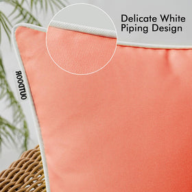 MIULEE canvas-polyester PU-coated pillow cover built for durability