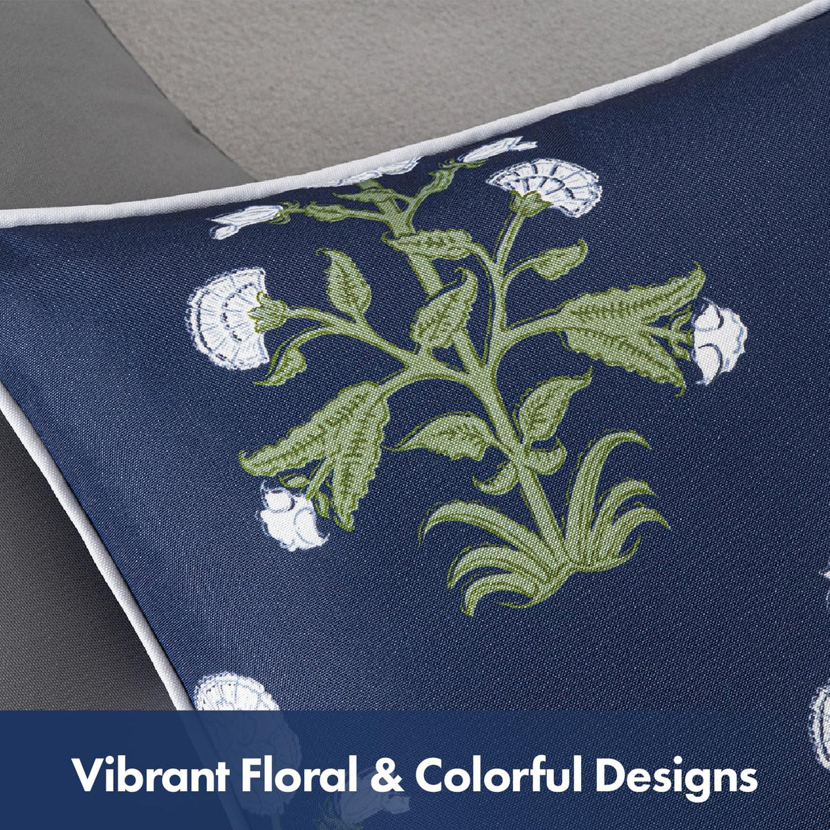 MIULEE coastal decor lumbar cushions create a relaxing outdoor ambiance.
