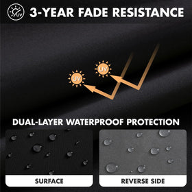 MIULEE cushion anti-slip bottom dots image highlights secure fit on outdoor furniture.