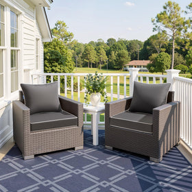 MIULEE dark grey outdoor back cushion 25-5x19-5 with supportive design
