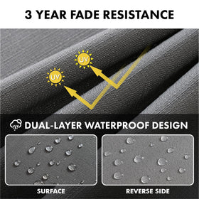 MIULEE cushion waterproof layer demonstrates rain-ready protection for cushions.