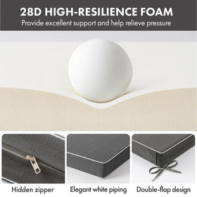 MIULEE cushion hidden zipper design enables easy cover removal.