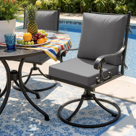 MIULEE outdoor cushion with waterproof DWR outer layer for spills