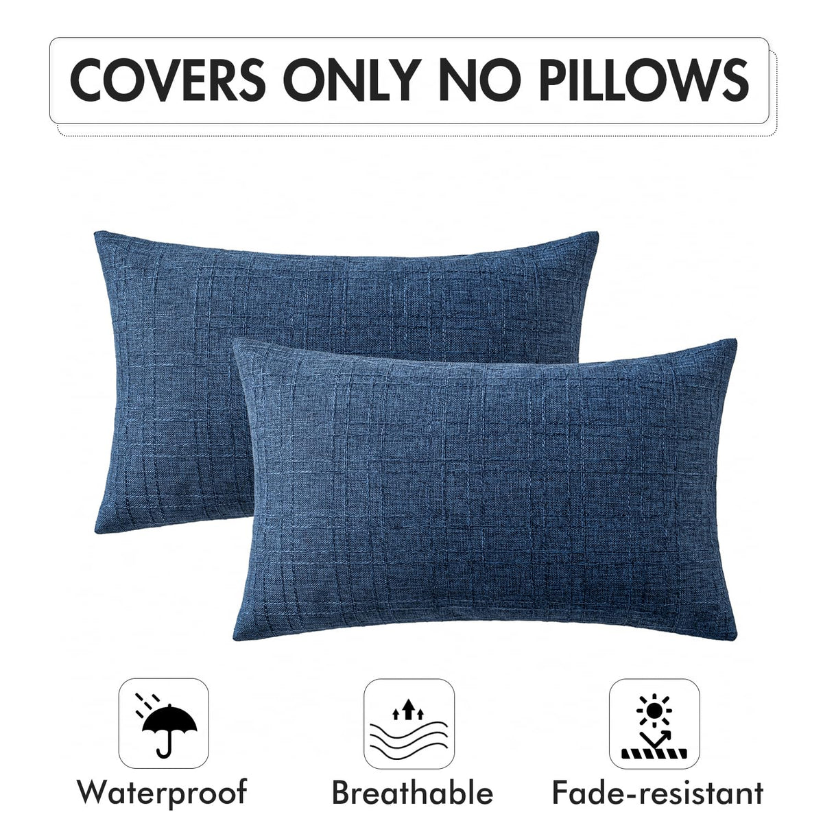 MIULEE easy-care pillow cover suitable for outdoor or indoor use.
