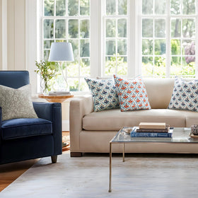 MIULEE water-repellent floral pillow cover protects cushions during light showers.