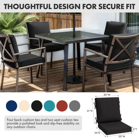 MIULEE full-length zipper with flap keeps cushion secure