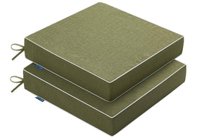 MIULEE green outdoor chair cushions with vivid color for patio seating.