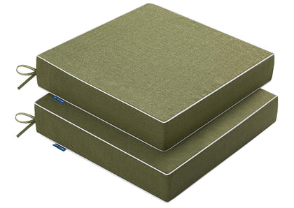 MIULEE green outdoor chair cushions with vivid color for patio seating.