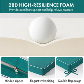 MIULEE hidden zipper double-flap design for easy cover removal