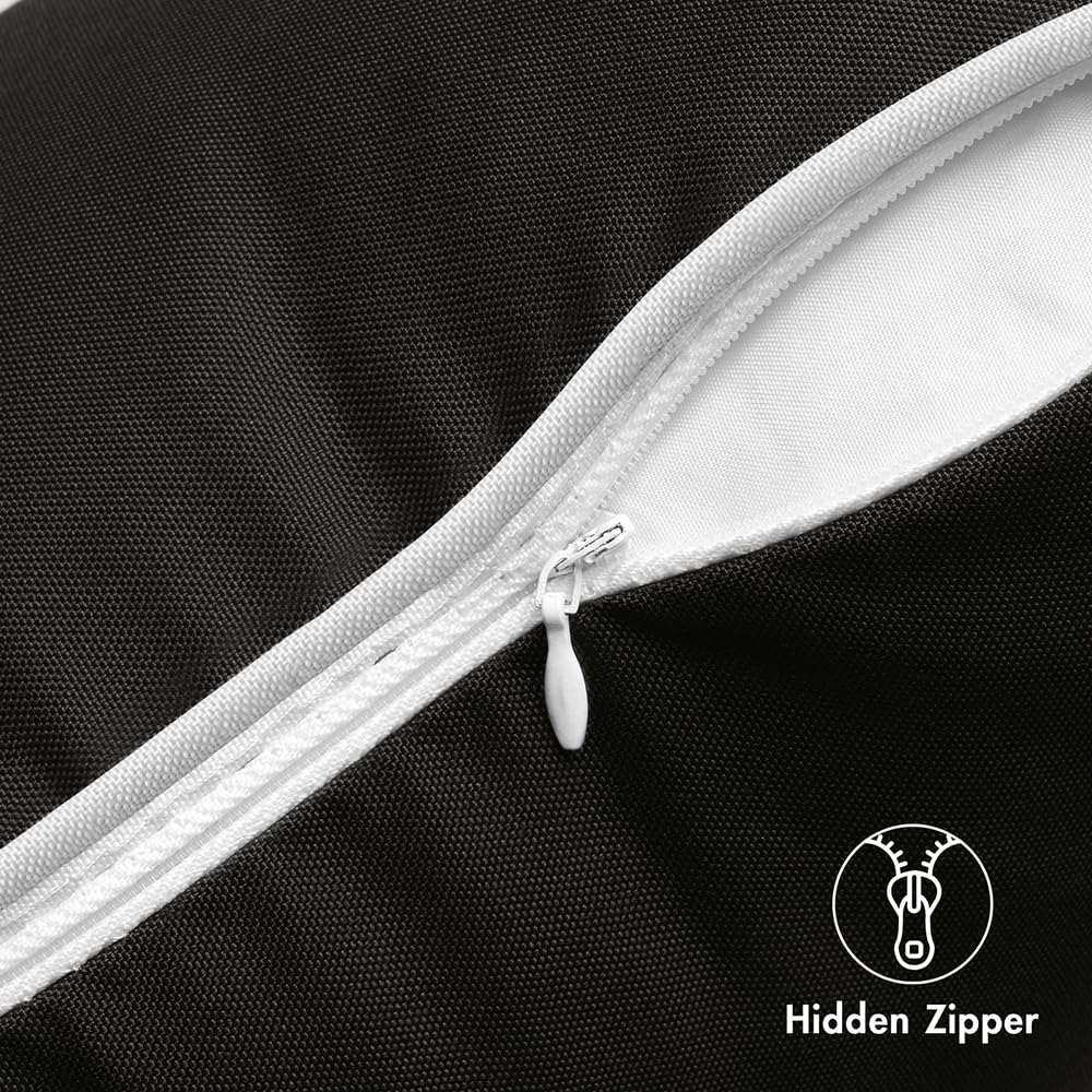 MIULEE hidden zipper pillow cover showing seamless access for inserts.
