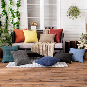 MIULEE living room and outdoor sofa pairing with navy 16x16 cover