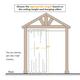 MIULEE machine-washable curtains simplify outdoor care.