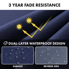 MIULEE cushion waterproof design highlight with outer DWR and inner TPU protection