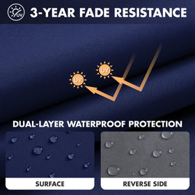 MIULEE cushion exterior with DWR layer for light rain resistance