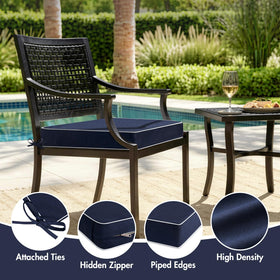 MIULEE navy patio cushion suitable for dining lounging and entertaining outdoors