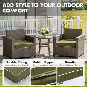 MIULEE non-slip bottom cushions with silicone dots keep chairs stable